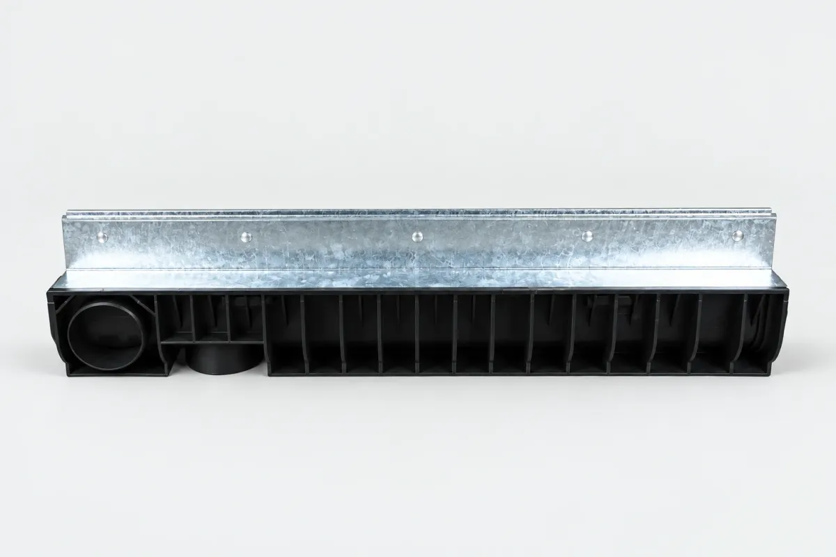 Odwodnienie szczelinowe SP-155 z Kratką Szczelinową Ocynkową C-250