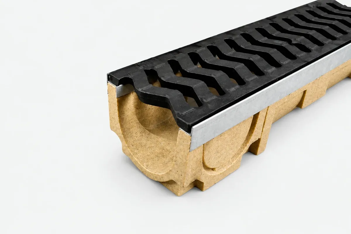 Odwodnienie z szyną ST-50wys.9,8cm z Kratką Żeliwną B-125
