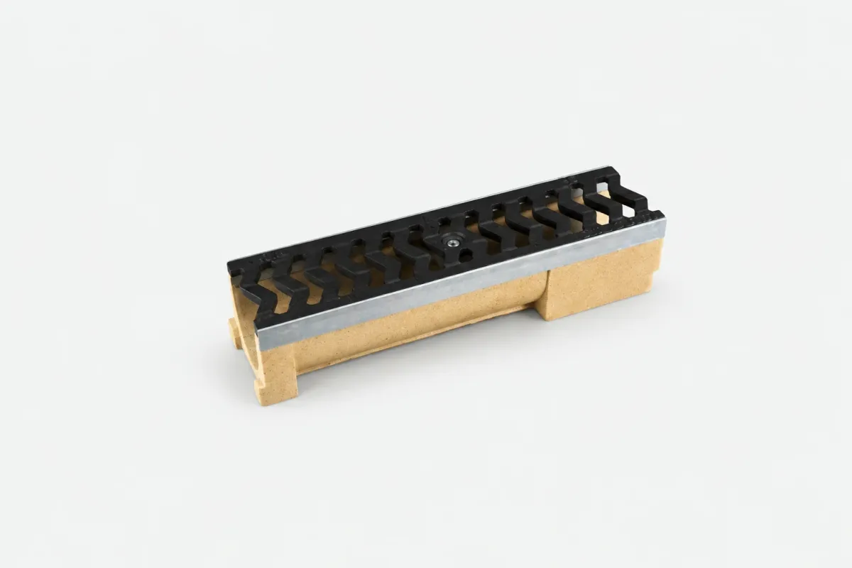 Odwodnienie z szyną ST-50wys.9,8cm z Kratką Żeliwną B-125