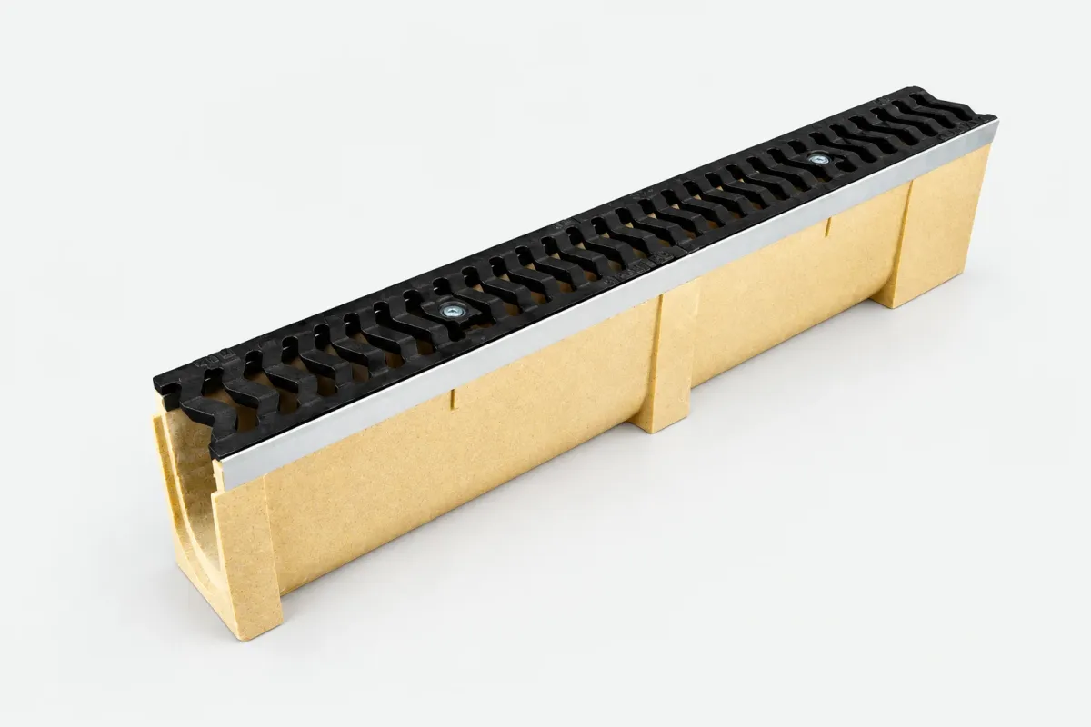 Odwodnienie z szyną HR-100 20cm z Kratką Żeliwną B-125