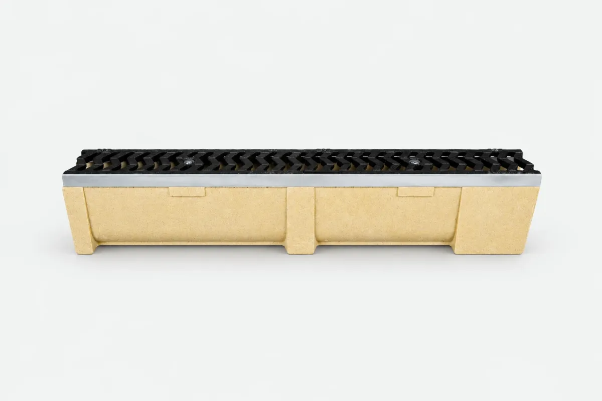 Odwodnienie z szyną HR-100 20cm z Kratką Żeliwną B-125