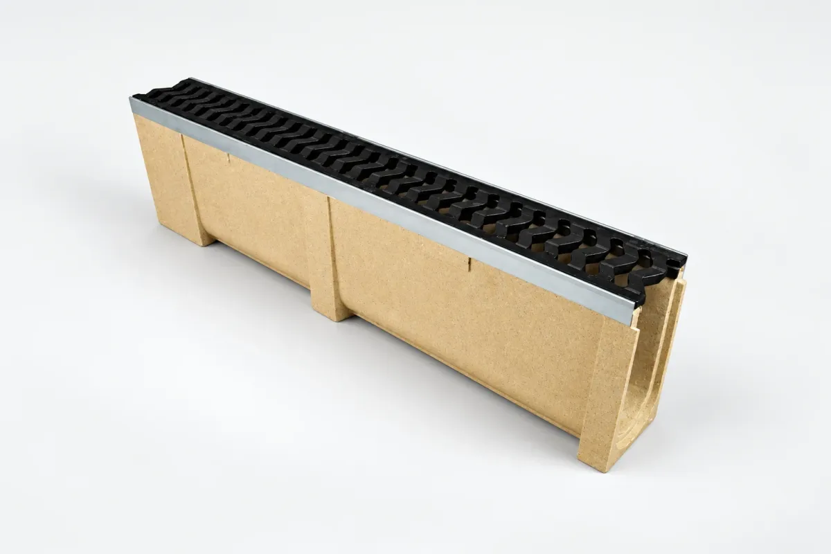 Odwodnienie z szyną HR-100 25cm z Kratką Żeliwną BS-125