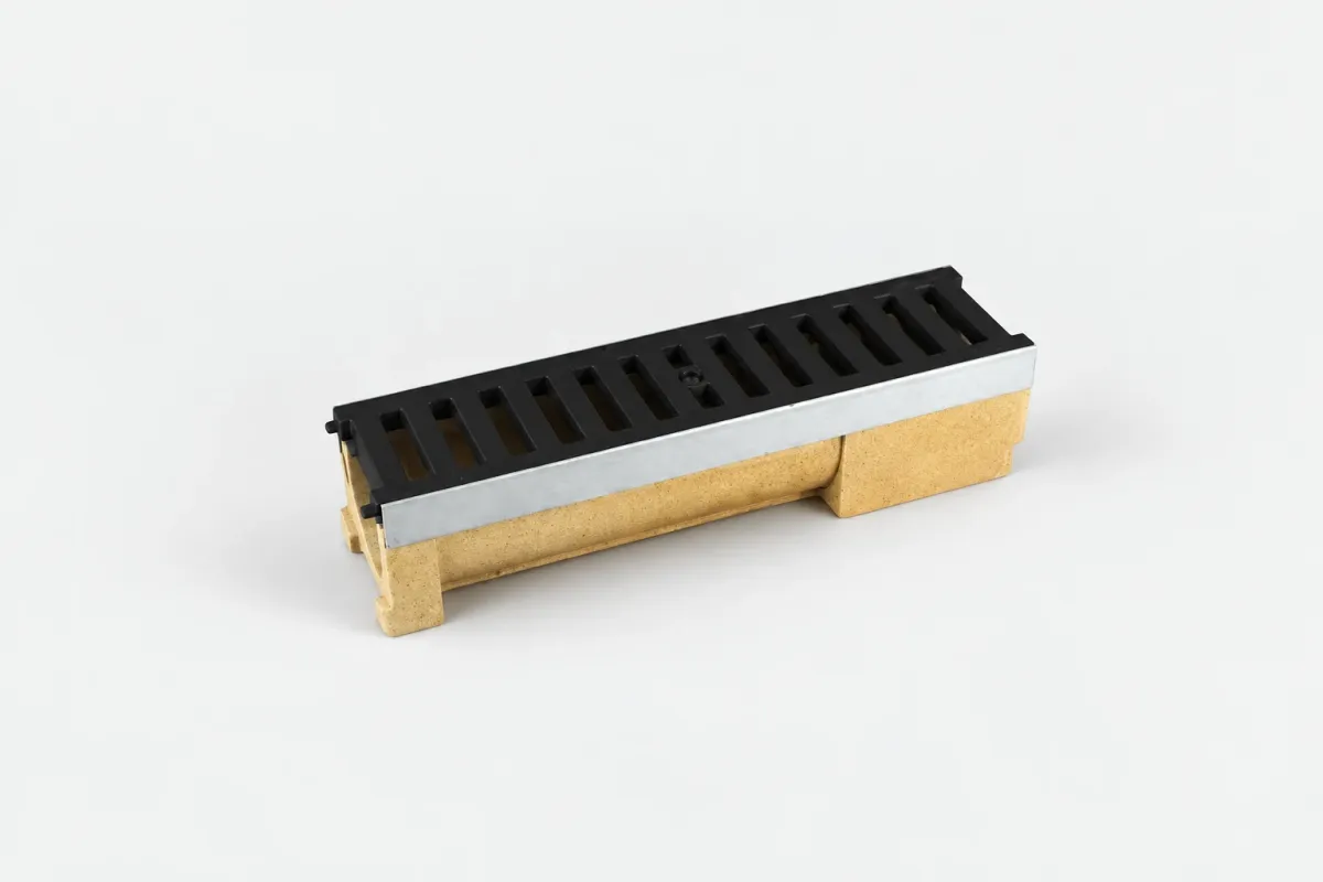 Odwodnienie z szyną  ST-50 wys.9,8cm z Kratką Plastikową BP-125 