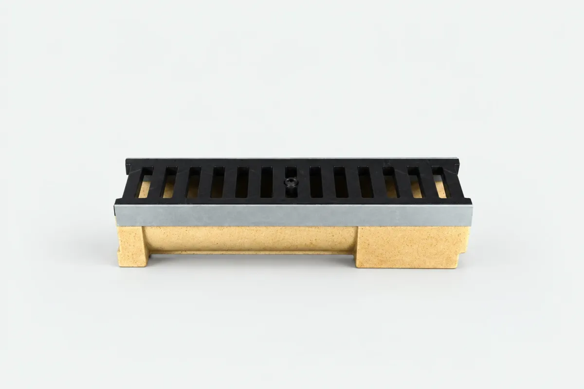 Odwodnienie z szyną  ST-50 wys.9,8cm z Kratką Plastikową BP-125 