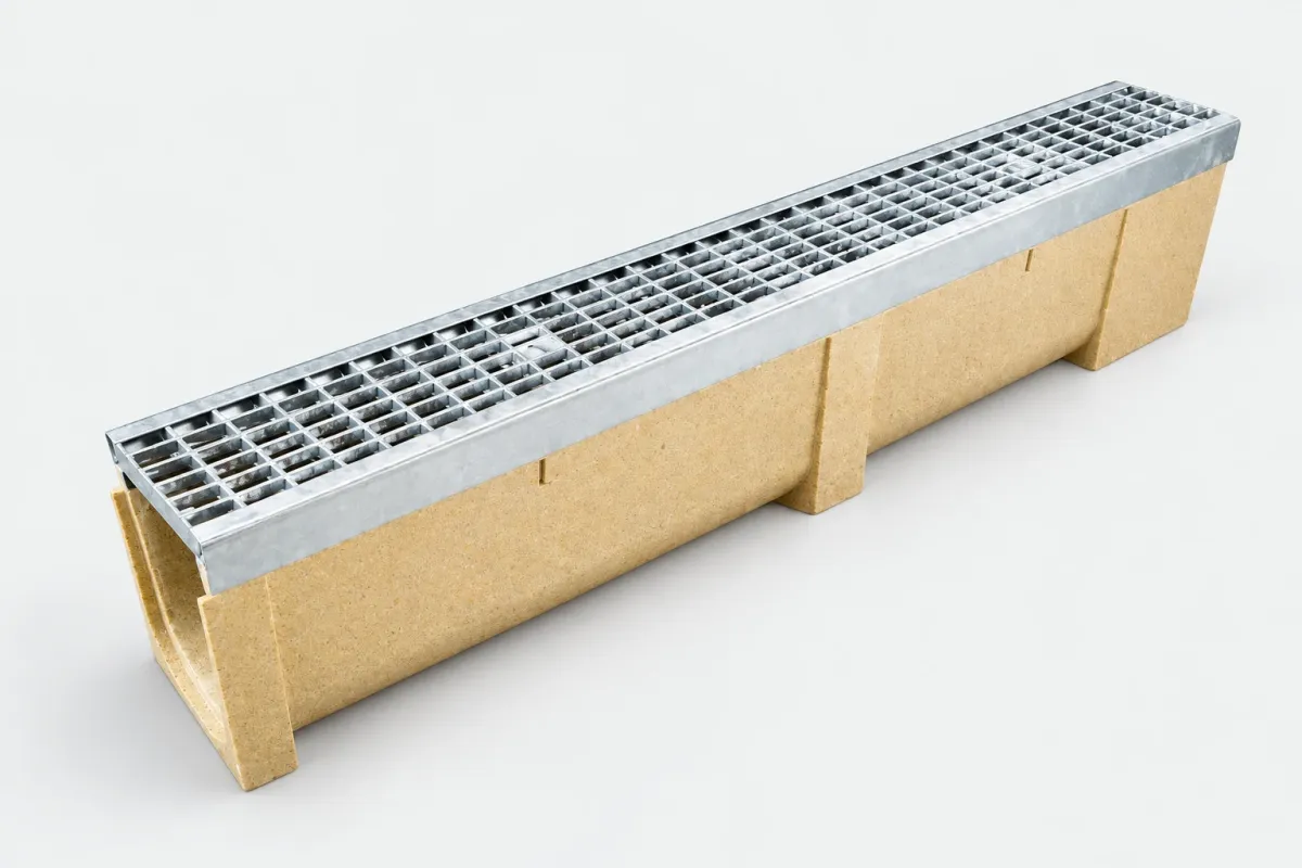 Odwodnienie z szyną HR-100 20cm z Kratką Ocynkową BO-125